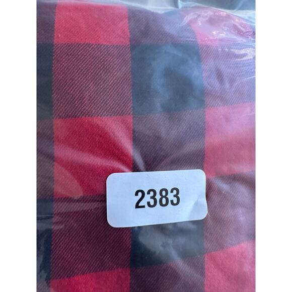 Madewell Buffalo Check Tie-Neck Shirt Red Black M - Picture 11 of 11